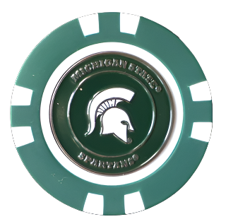 Officially Licensed Michigan State Spartans Poker Chip Ball Marker