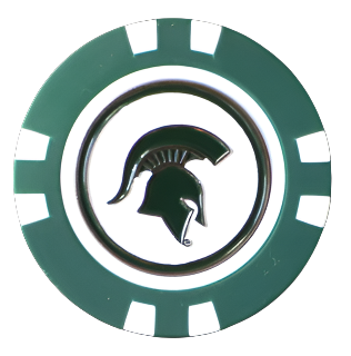 Officially Licensed Michigan State Spartans Poker Chip Ball Marker