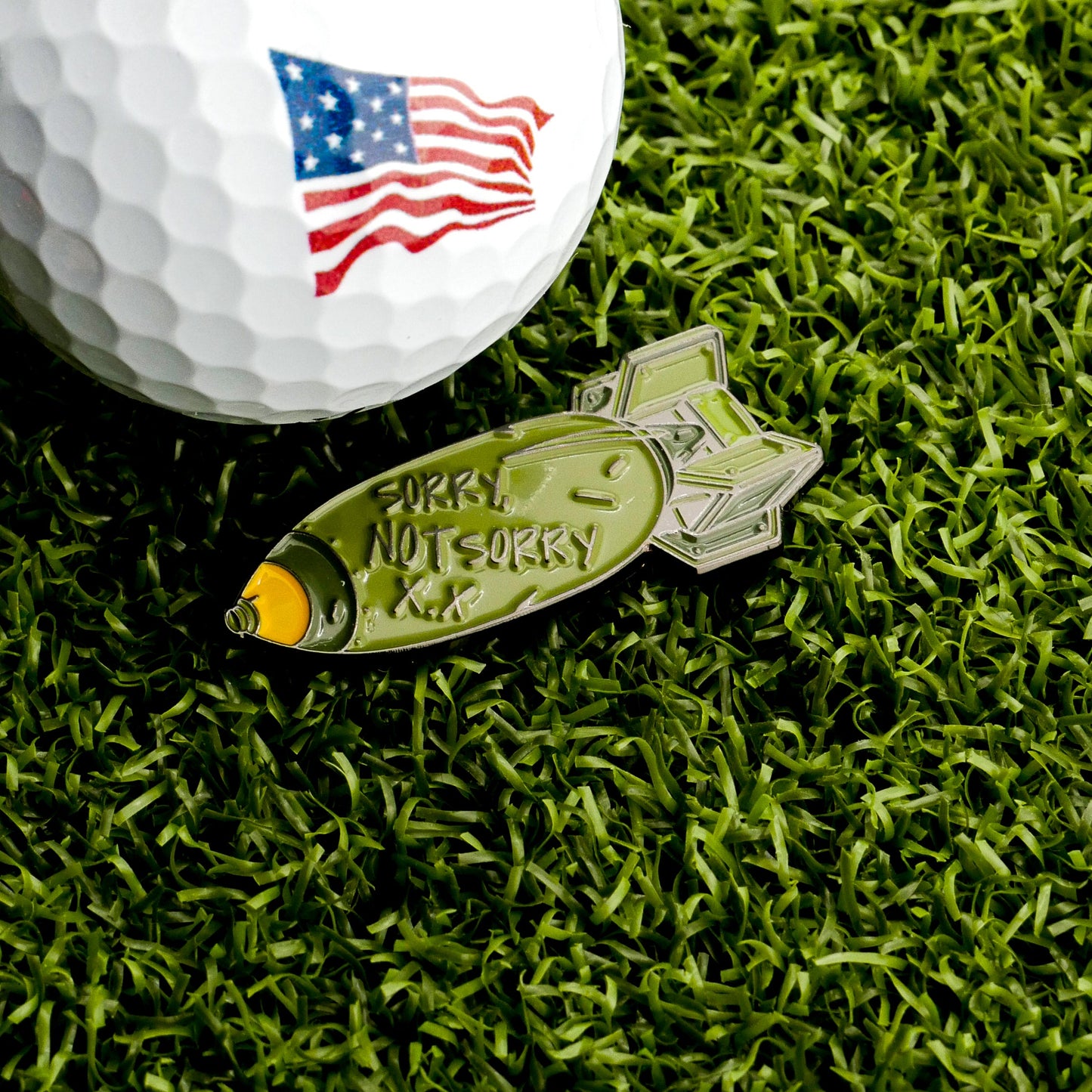 Sorry, Not Sorry Bomb Ball Marker