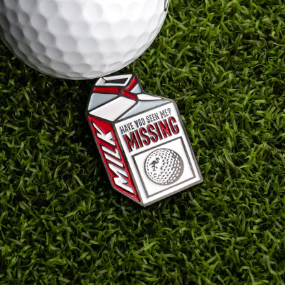 Milk Carton "Missing Ball" Ball Marker