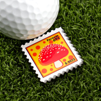 Mushroom Stamp 08/2025 Ball Marker