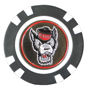 Officially Licensed NC State Wolfpack Poker Chip Ball Marker