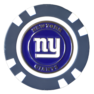 Officially Licensed New York Giants Poker Chip Ball Marker