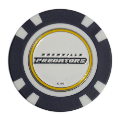 Officially Licensed Nashville Predators Poker Chip Golf Ball Marker