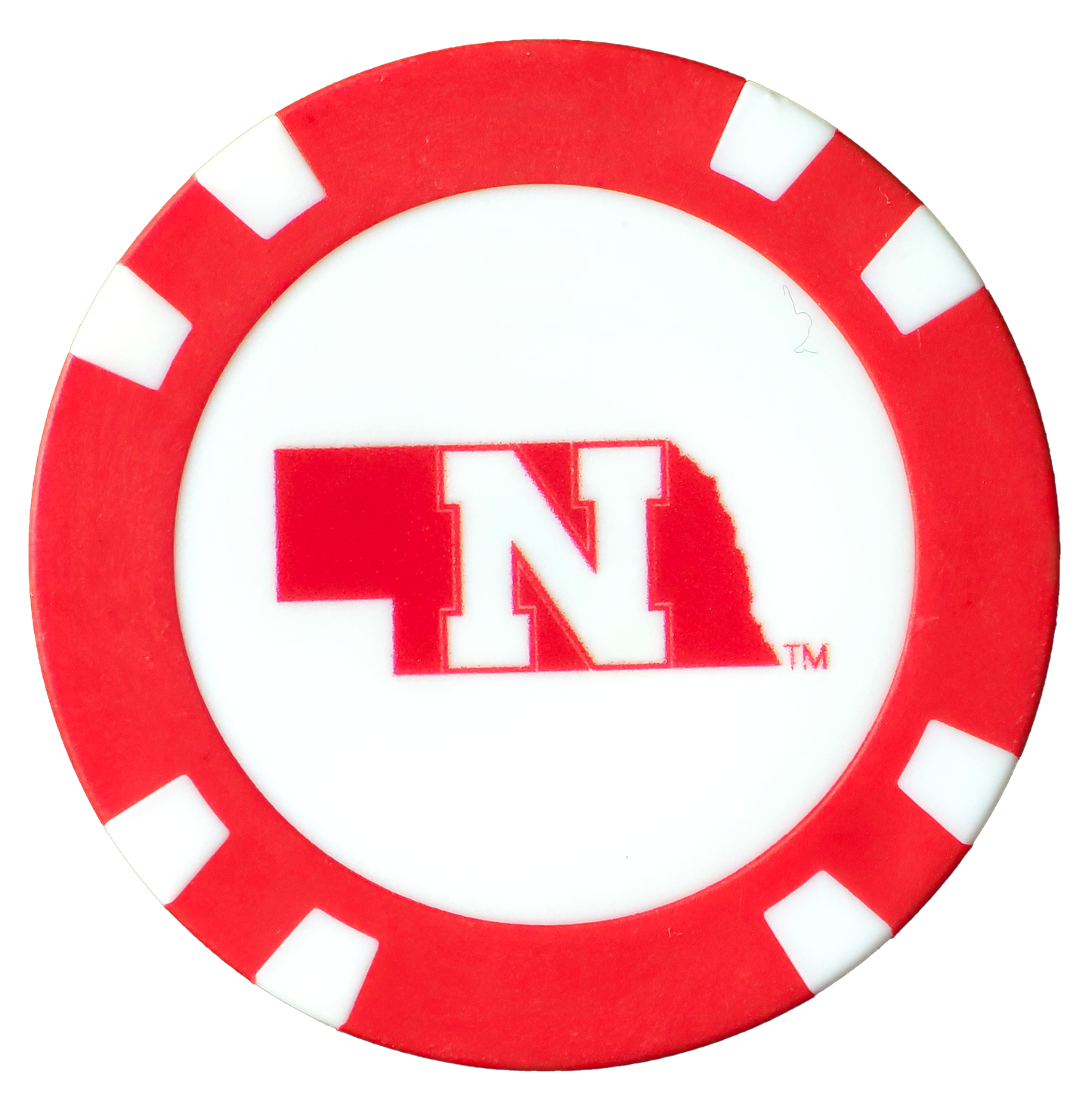 Officially Licensed Nebraska Cornhuskers Poker Chip Ball Marker