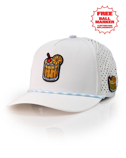 Old Fashioned White - Perforated Rope Hat