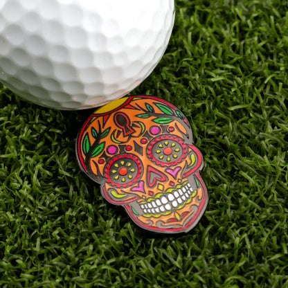 Sun & Life Sugar Skull Ball Marker