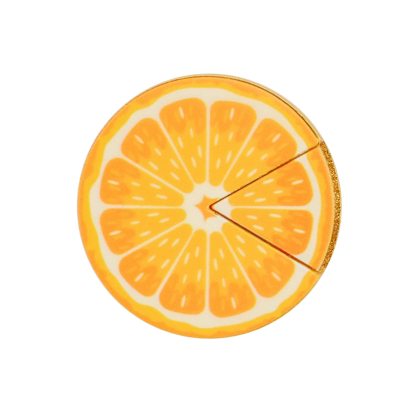Orange "Slice" Premium Ball Marker
