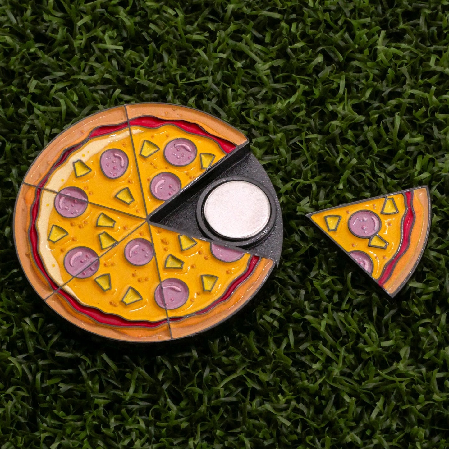 Hawaiian Pizza "Slice" Premium Ball Marker