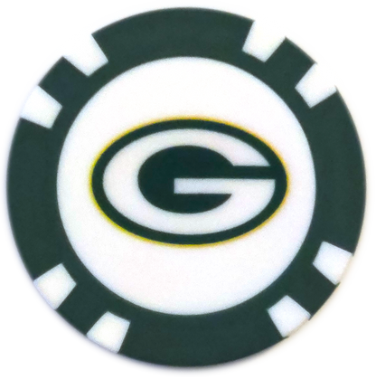 Officially Licensed Green Bay Packers Poker Chip Ball Marker