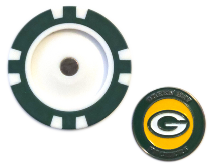 Officially Licensed Green Bay Packers Poker Chip Ball Marker