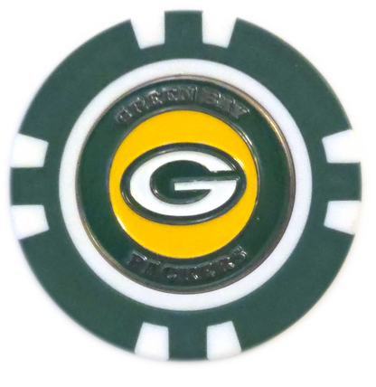 Officially Licensed Green Bay Packers Poker Chip Ball Marker