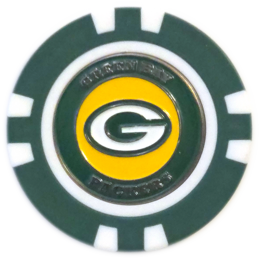 Officially Licensed Green Bay Packers Poker Chip Ball Marker