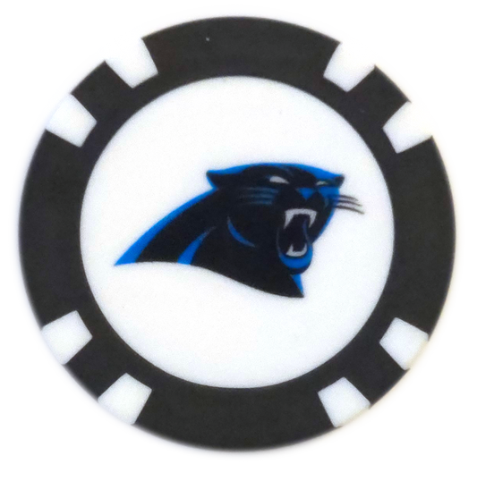 Officially Licensed Carolina Panthers Poker Chip Ball Marker