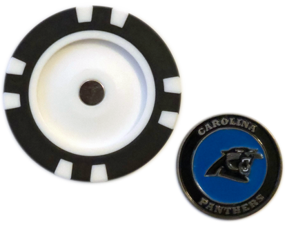 Officially Licensed Carolina Panthers Poker Chip Ball Marker