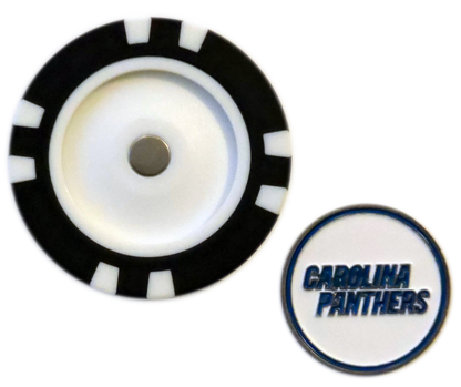 Officially Licensed Carolina Panthers Poker Chip Ball Marker