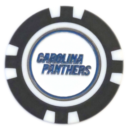 Officially Licensed Carolina Panthers Poker Chip Ball Marker