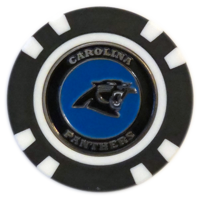 Officially Licensed Carolina Panthers Poker Chip Ball Marker