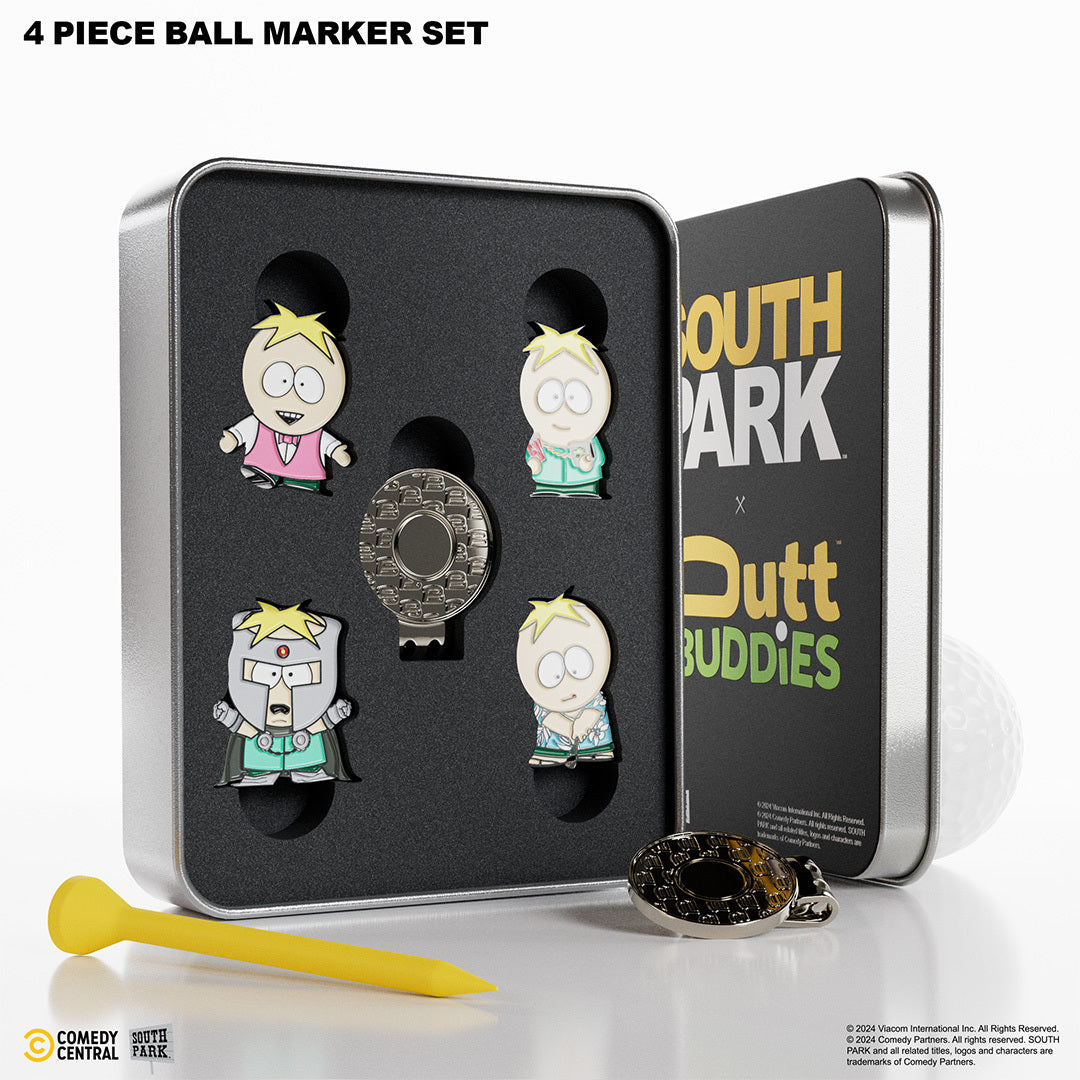 Butters - 4 Piece Ball Marker Set with Hat Clip