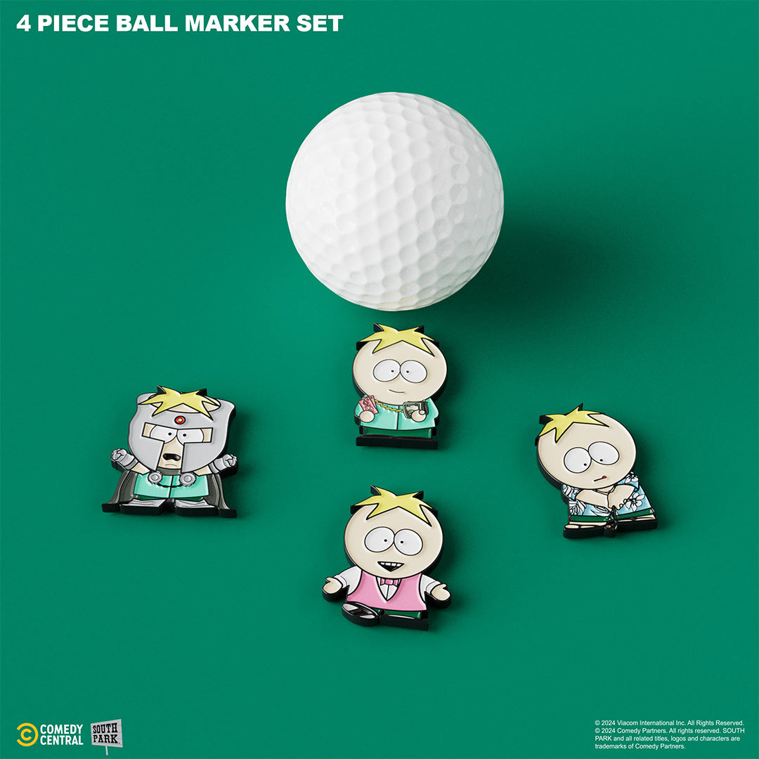 Butters - 4 Piece Ball Marker Set with Hat Clip