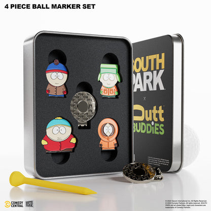Classic South Park - 4 Piece Ball Marker Set with hat clip (Stan, Kyle, Kenny, Cartman)