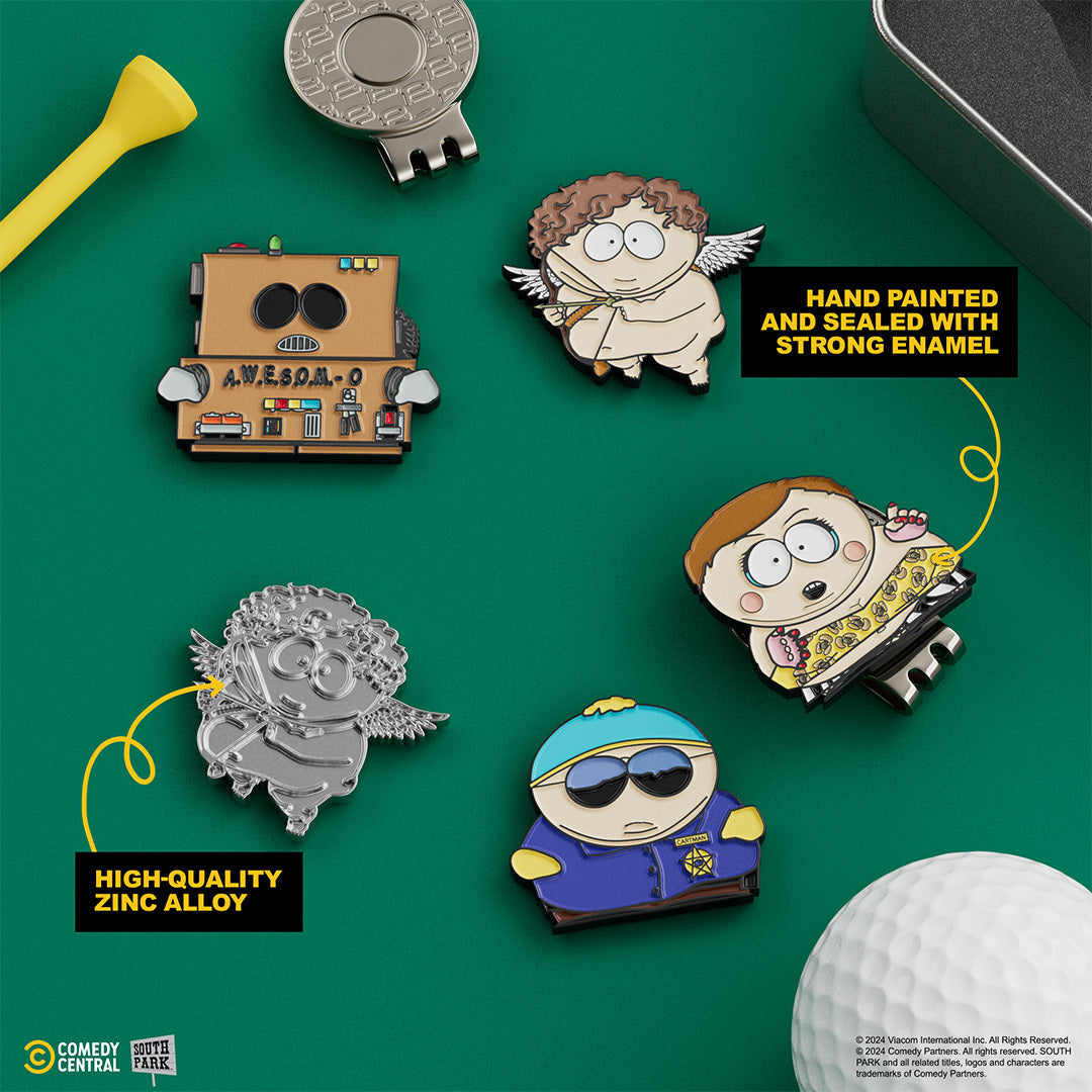 Cartman 4 Piece Ball Marker Set with Hat Clip