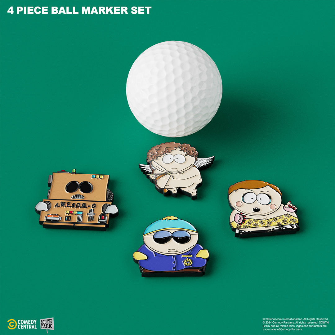 Cartman 4 Piece Ball Marker Set with Hat Clip