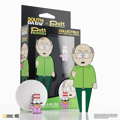 Mr. Garrison Divot Tool with Mr. Hat Ball Marker