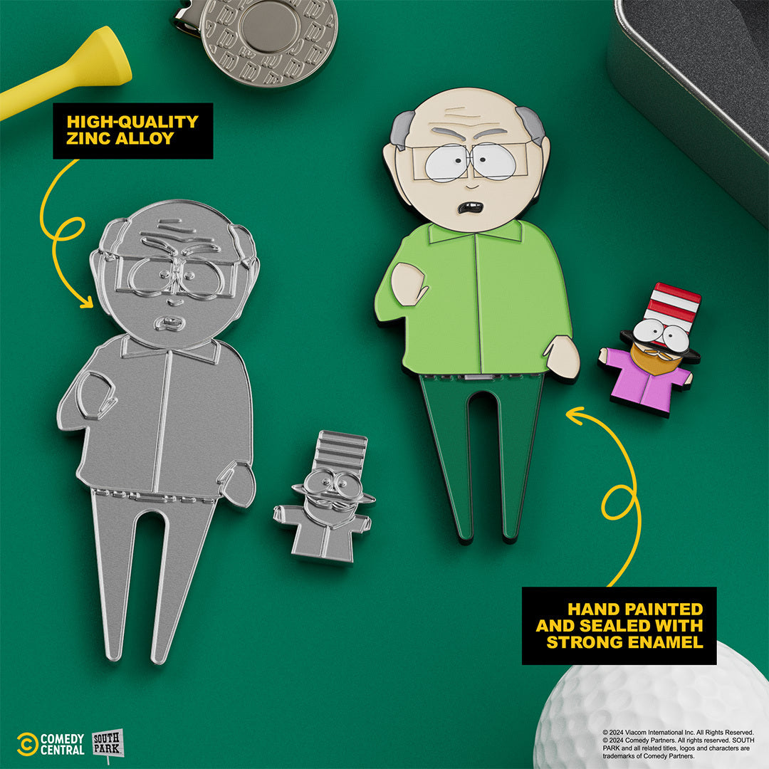 Mr. Garrison Divot Tool with Mr. Hat Ball Marker