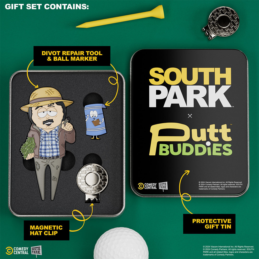 Farmer Randy Divot Tool with Towelie Ball Marker