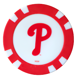 Officially Licensed Philadelphia Phillies Poker Chip Ball Marker