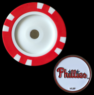 Officially Licensed Philadelphia Phillies Poker Chip Ball Marker