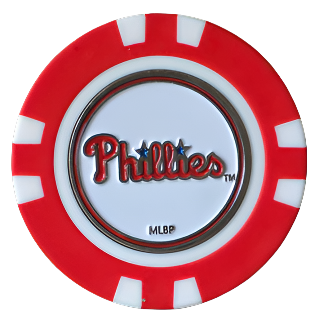 Officially Licensed Philadelphia Phillies Poker Chip Ball Marker