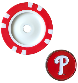 Officially Licensed Philadelphia Phillies Poker Chip Ball Marker