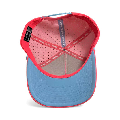 Frosted Elephant Golf Hat | Snapback Cap | Built-in Magnetic Ball Marker Holder + Marker Included | Adjustable | Elephant Cookie Pink