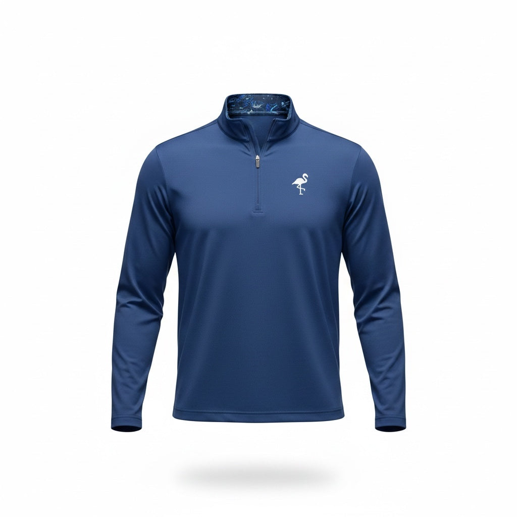 Marble Wave Performance Quarter Zip | Lightweight Unisex Moisture-Wicking Golf Pullover