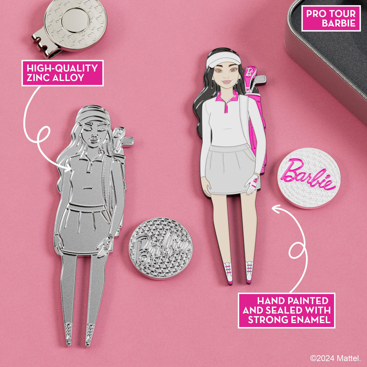 Pro Tour Barbie Divot Tool with Barbie Golf Ball Marker