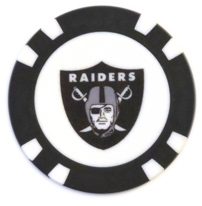 Officially Licensed Las Vegas Raiders Poker Chip Ball Marker