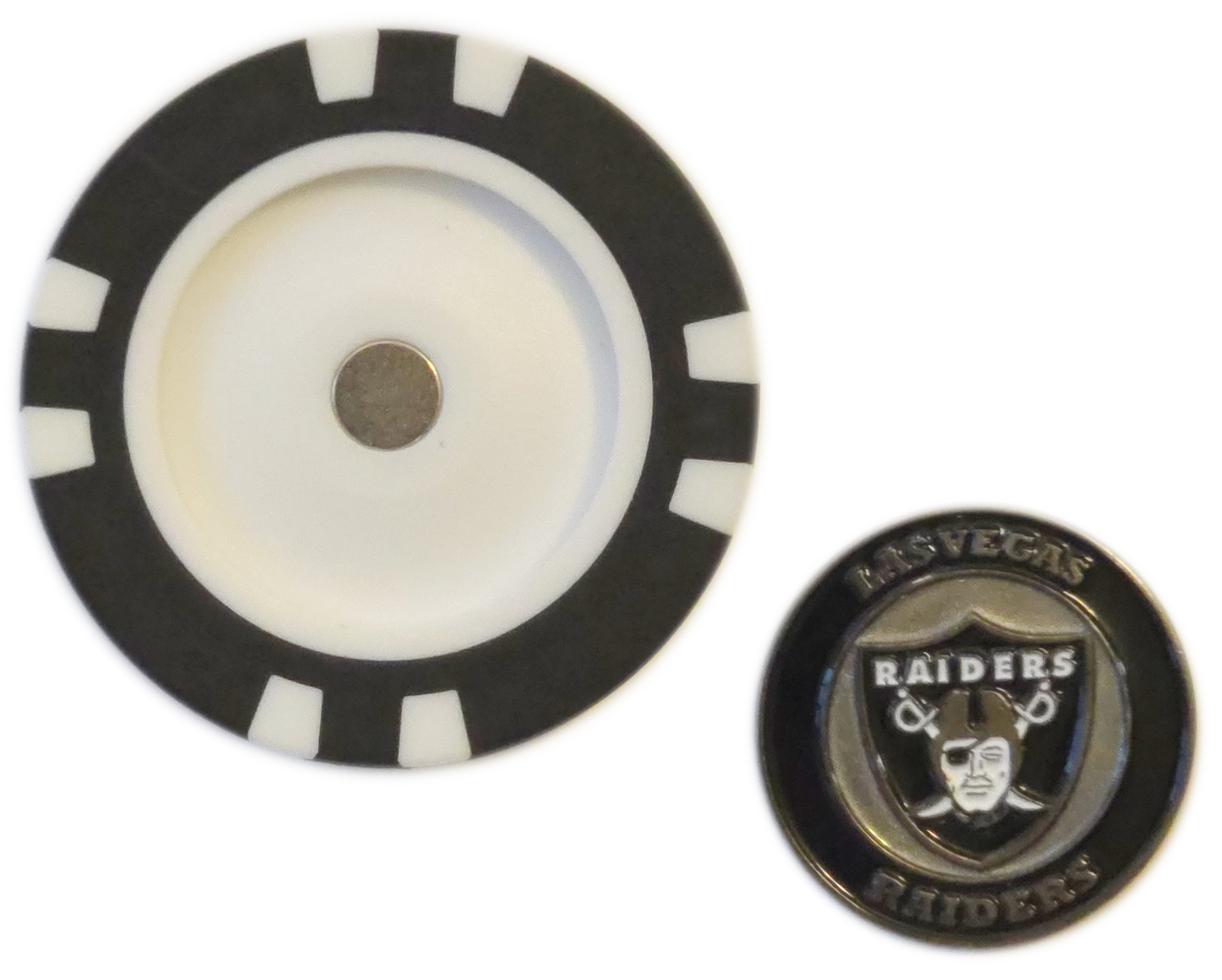 Officially Licensed Las Vegas Raiders Poker Chip Ball Marker