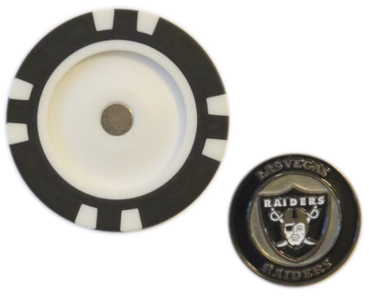 Officially Licensed Las Vegas Raiders Poker Chip Ball Marker