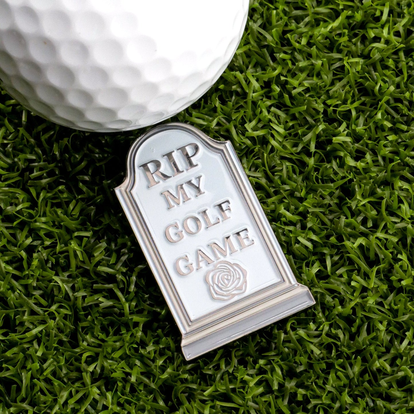 RIP My Golf Game Tombstone Ball Marker
