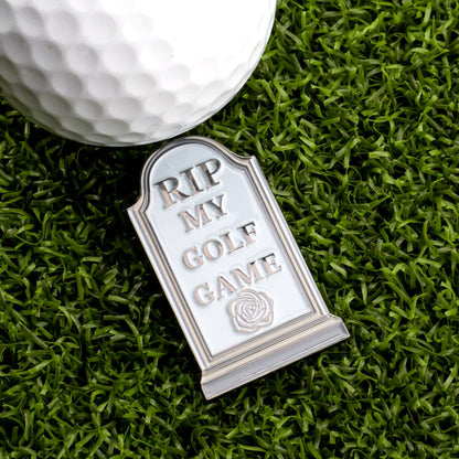 RIP My Golf Game Tombstone Ball Marker
