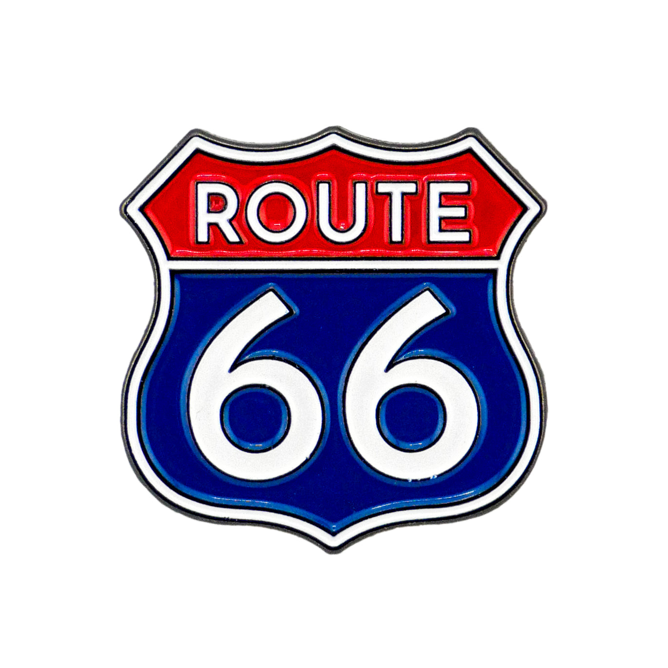Route 66 Road Sign Ball Marker