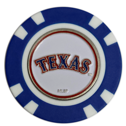 Officially Licensed Texas Rangers Poker Chip Golf Ball Marker