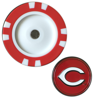 Officially Licensed Cincinnati Reds Poker Chip Ball Marker  Short Description: