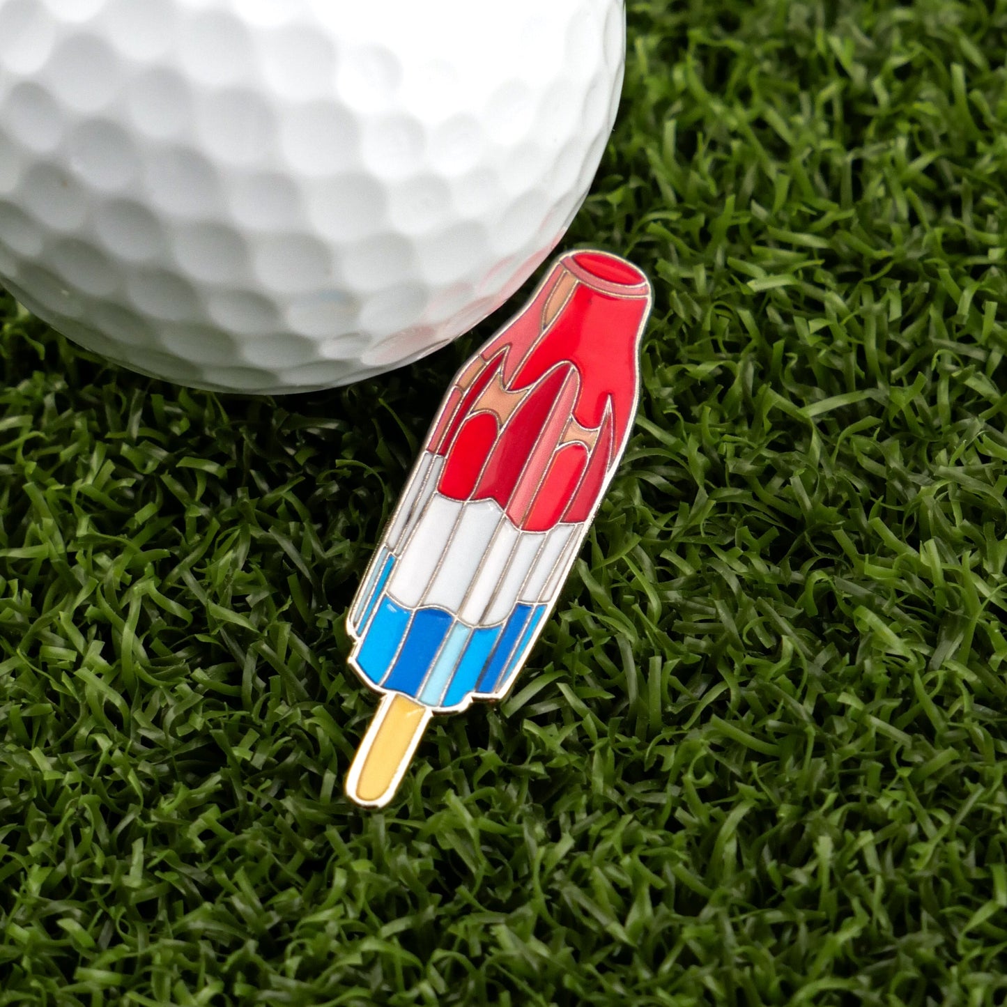 Red White Blue Popsicle Ball Marker
