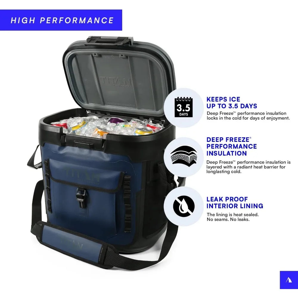 Deep Freeze Welded Coolers and Welded Backpacks Leak Proof, Microban Protection, and Multi-Day Ice Retention