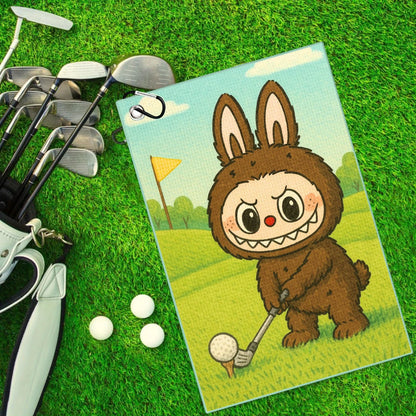 Labubu Golf Towel – Microfiber Mischief with Clip