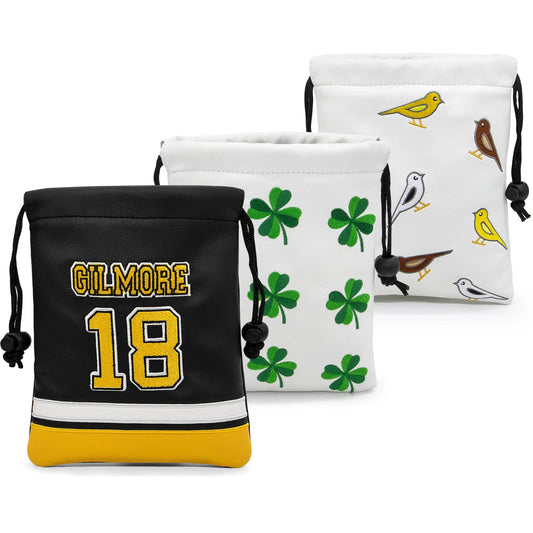 Drawstring Golf Pouch – Gilmore, Clover & Bird Series