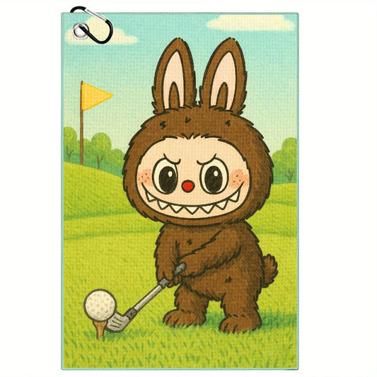 Labubu Golf Towel – Microfiber Mischief with Clip